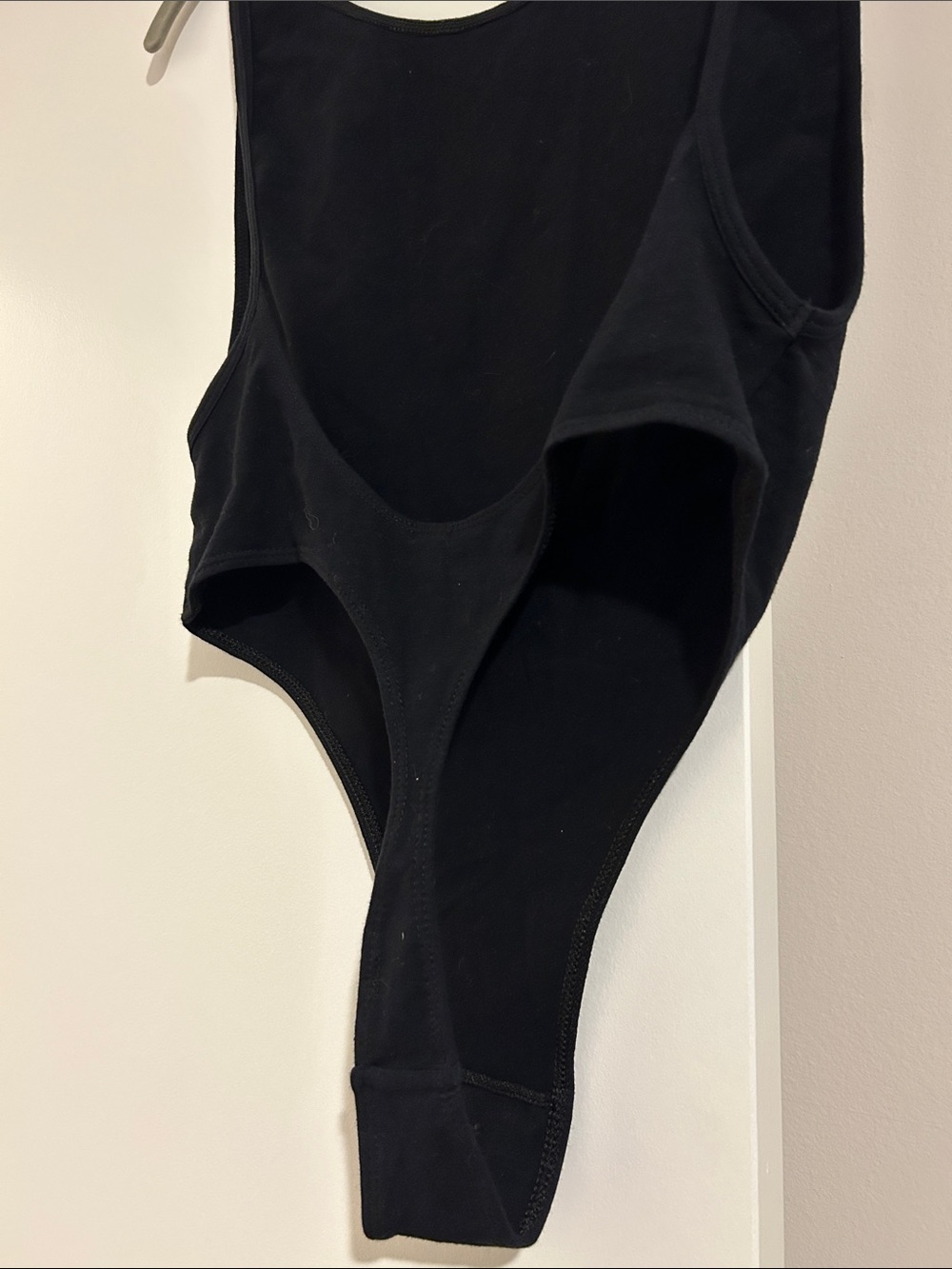 American Apparel Black Open Back Bodysuit - Picture 4 of 5